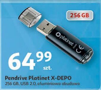 Auchan Pendrive x-depo 256gb czarny platinet oferta