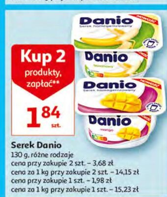 Auchan Serek bananowy danone danio oferta
