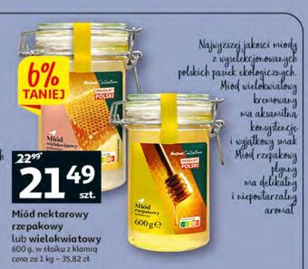 Auchan Miód wielokwiatowy polski auchan oferta