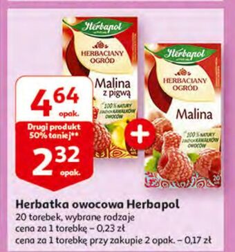 Auchan Herbata malina herbapol herbaciany ogród oferta