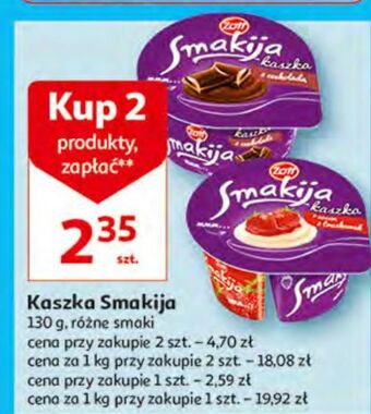 Auchan Kaszka z sosem truskawek zott smakija oferta