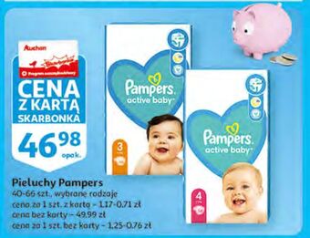Pieluszki dla dzieci maxi 4 pampers active baby