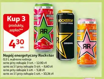 Auchan Napój energetyczny original rockstar energy drink oferta