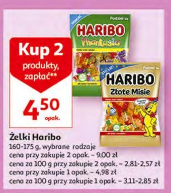 Auchan Żelki haribo złote misie oferta