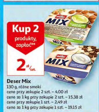 Auchan Jogurt choco waffles muller mix oferta