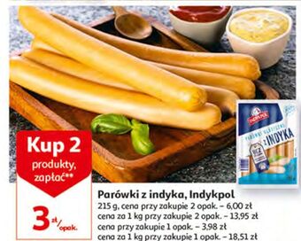 Auchan Parówki z indyka klasyczne indykpol oferta