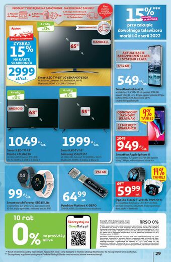 Auchan Telewizor 65" 65nan0763qa lg oferta