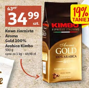 Auchan Kawa kimbo aroma gold 100% arabica oferta