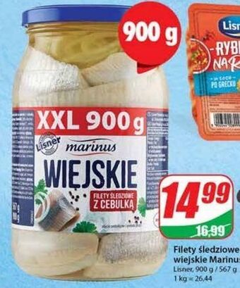 Dino Filety śledziowe wiejskie z cebulką marinus oferta