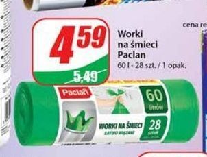 Dino Worki na śmieci wiązane 60 l paclan oferta
