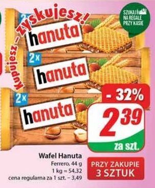 Dino Wafelek orzechowy hanuta oferta