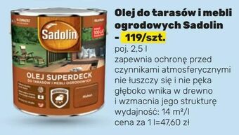 Bricomarche Olej do tarasów i mebli ogrodowych Sadolin oferta