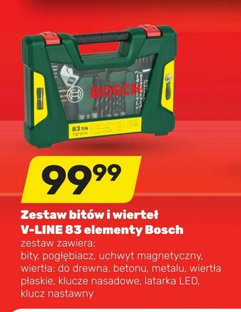 Bricomarche Zestaw bitów i wierteł V-LINE 83 elementy Bosch oferta