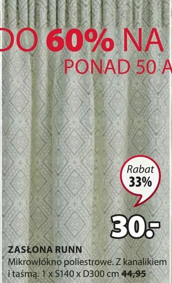 JYSK Zasłona runn oferta