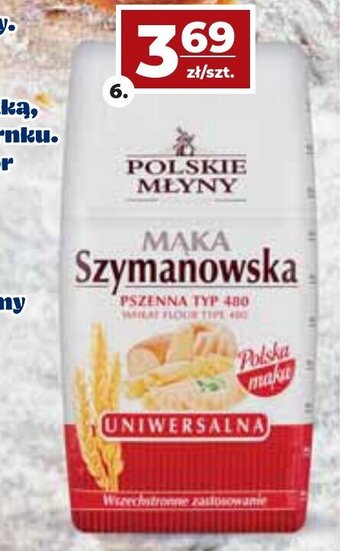 Top Market Polskie Młyny Mąka Szymanowska typ 480 1kg oferta