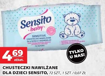 Sensito Chusteczki nawilżane dla dzieci 72szt.