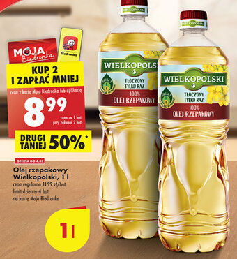 Wielkopolski Olej rzepakowy 1l