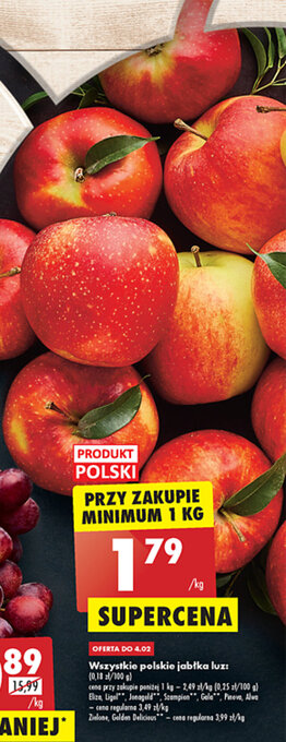 Biedronka Wszystkie polskie jabłka luz 1kg oferta