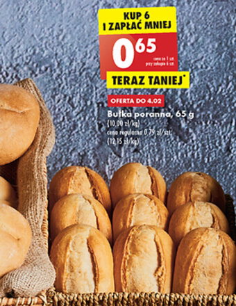 Biedronka Bułka poranna 65g oferta