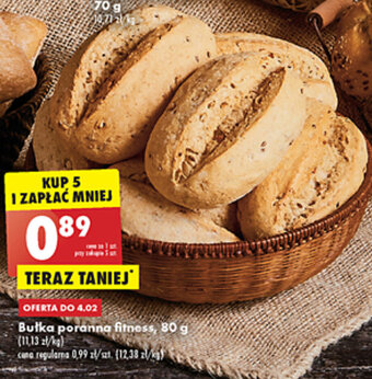 Biedronka Bułka poranna fitness 80g oferta