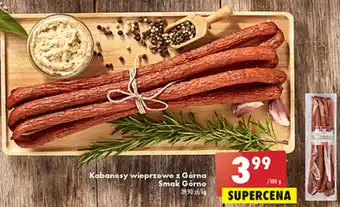 Biedronka Smak Górno Kabanosy wieprzowe z Górna 100g oferta