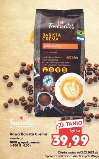 Kaufland Kawa crema k-classic favourites oferta