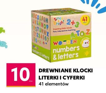 Drewniane literki i liczny small bright