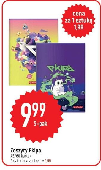 E.Leclerc Zeszyt a5/60 k. linia ekipa herlitz oferta
