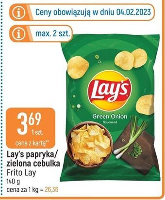 E.Leclerc Chipsy zielona cebulka lay's oferta
