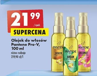 Biedronka Olejek do włosów argan pantene pro-v oferta