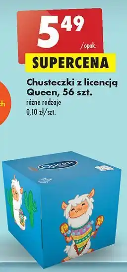 Biedronka Chusteczki lama queen oferta