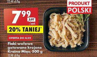 Biedronka Flaki wołowe gotowane krojone kraina mięs oferta