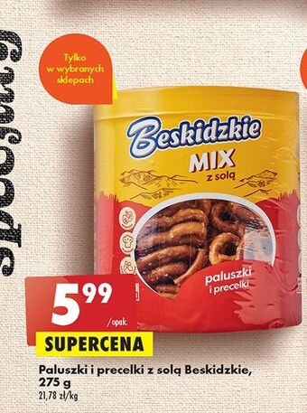 Biedronka Mix paluszki i precelki z solą aksam beskidzkie oferta
