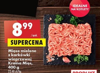 Biedronka Mięso mielone z karkówki wieprzowej kraina mięs oferta