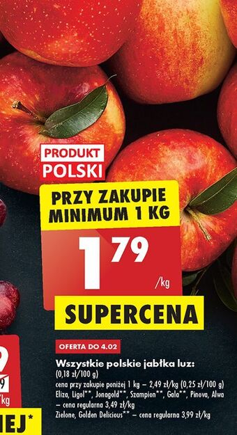 Biedronka Jabłka szampion oferta