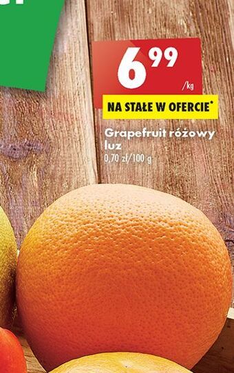 Biedronka Grapefruit różowy oferta