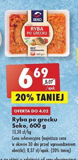 Biedronka Ryba po grecku seko oferta