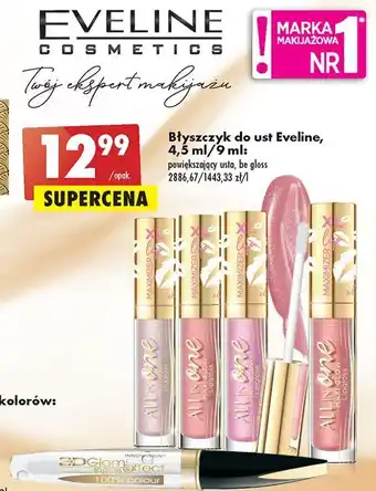 Biedronka Błyszczyk maxi glow 115 eveline all in one oferta