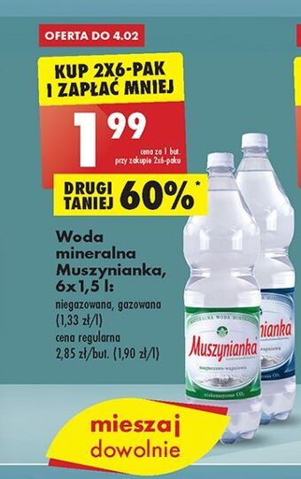 Biedronka Woda niegazowana muszynianka oferta