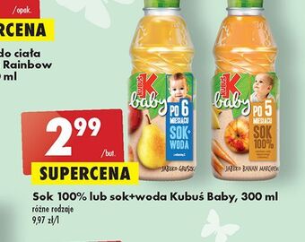 Biedronka Sok marchew jabłko banan kubuś baby oferta
