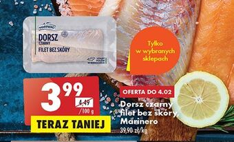 Biedronka Dorsz czarny filet bez skóry marinero oferta