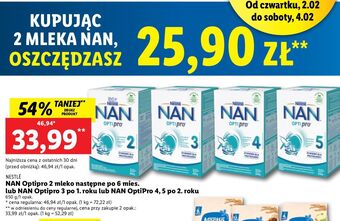 Lidl Mleko 3 nestle nan optipro oferta