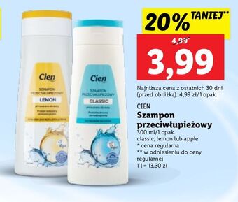 Lidl Szampon przeciwłupieżowy classic cien oferta