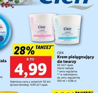 Lidl Krem do twarzy 24h cien oferta