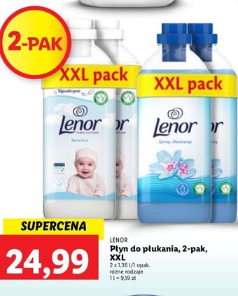 Lidl Płyn do płukania sensitive lenor oferta