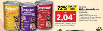 Lidl Karma dla psa z wołowiną bellosan oferta