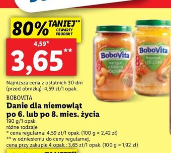 Lidl Krupniczek z cielęciną bobovita oferta