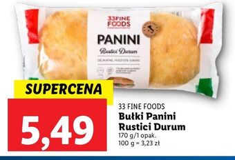 Lidl Panini rustici durum 33 fine foods oferta