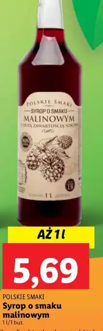 Lidl Syrop malinowy polskie smaki oferta