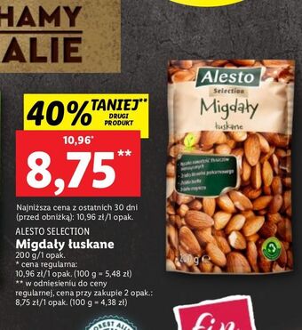 Lidl Migdały łuskane alesto oferta